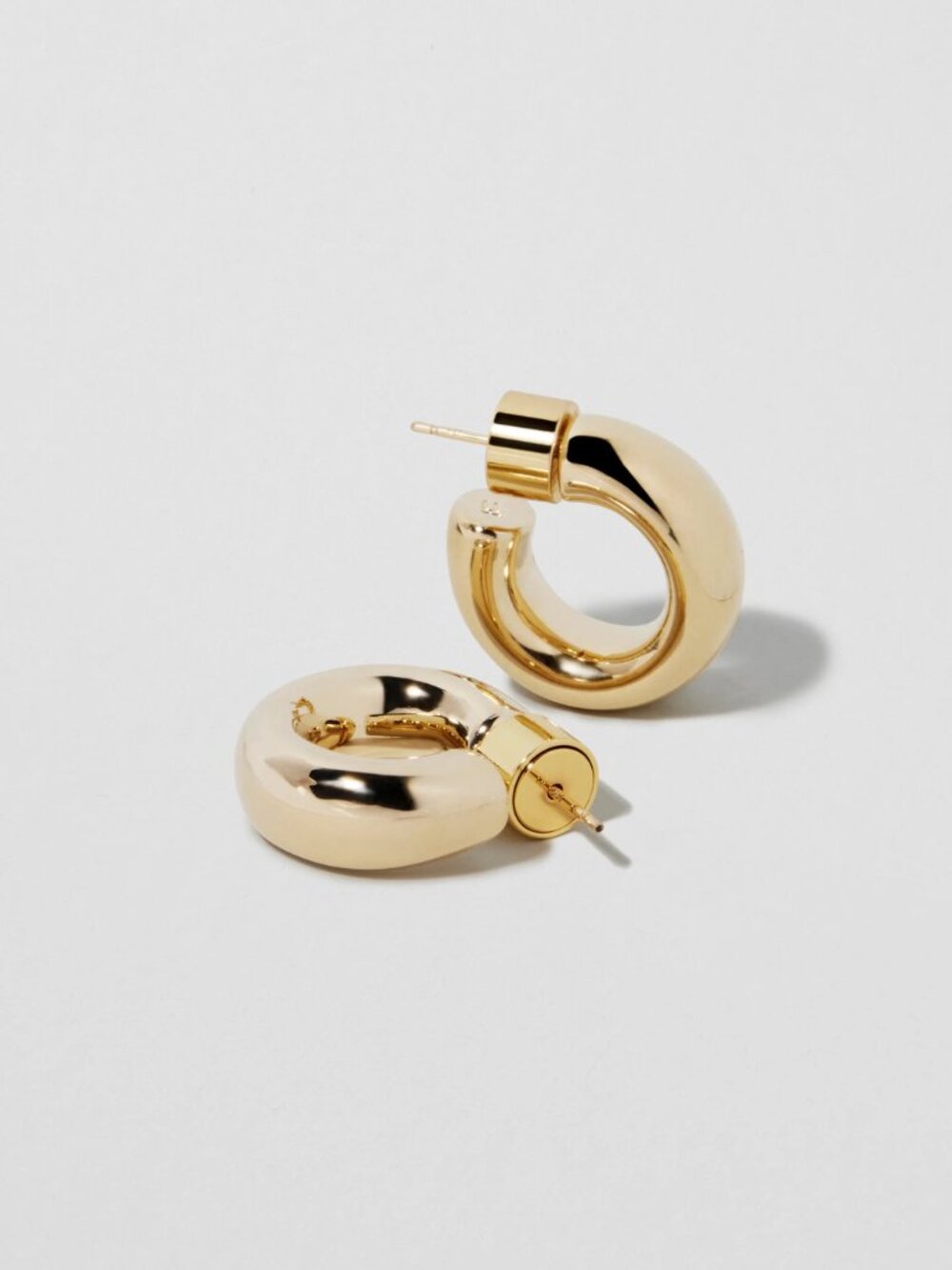 NEW Jennifer Fisher Samira Micro Huggies Hoop Earrings in Yellow Gold